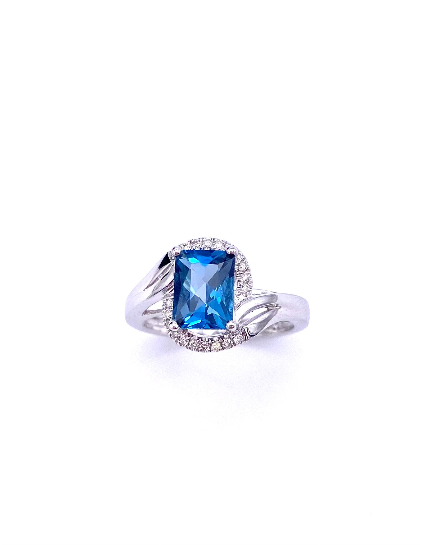 Signature London Blue Topaz and Diamond Ring – John Atencio